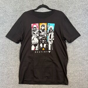 Destiny Loot Gaming TShirt Mens Large Black Bungie Guardians 2016 Vintage Gaming